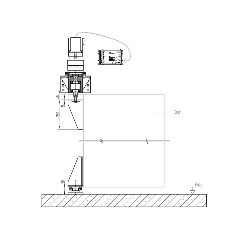 3000 kg Awtomatikong Swing Operator